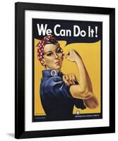 We Can Do It!-J^H^ Miller-Framed Art Print