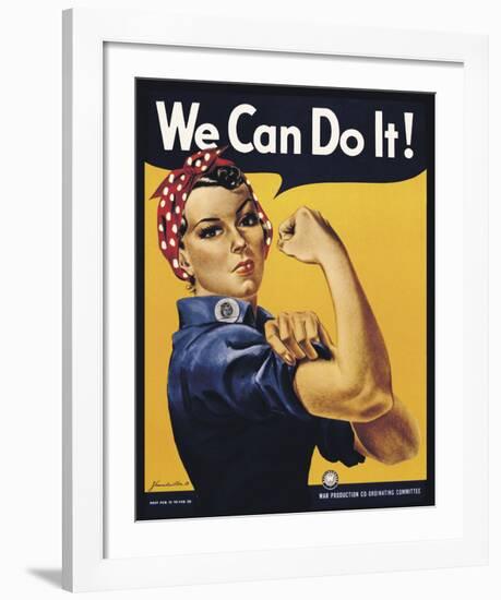 We Can Do It!-J^H^ Miller-Framed Art Print