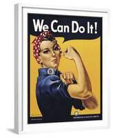 We Can Do It!-J^H^ Miller-Framed Art Print