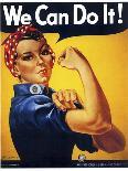 Rosie the Riveter-J^ Howard Miller-Stretched Canvas