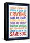 We Can Learn a lot From a Box of Crayons-null-Framed Stretched Canvas