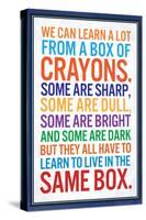 We Can Learn a lot From a Box of Crayons-null-Stretched Canvas