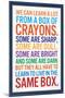 We Can Learn a lot From a Box of Crayons-null-Mounted Poster