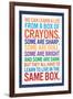 We Can Learn a lot From a Box of Crayons-null-Framed Art Print