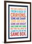 We Can Learn a lot From a Box of Crayons-null-Framed Art Print