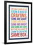 We Can Learn a lot From a Box of Crayons-null-Framed Art Print