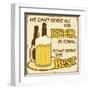 We Can'T Serve All The Beer Poster-radubalint-Framed Art Print