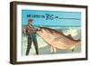 We catch 'em big in ---null-Framed Art Print