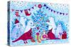 We Decorate The Christmas Tree-Oxana Zaika-Stretched Canvas