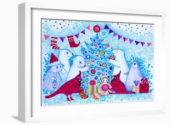 We Decorate The Christmas Tree-Oxana Zaika-Framed Giclee Print