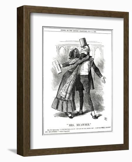 We Gladstone, Micawber-John Tenniel-Framed Art Print