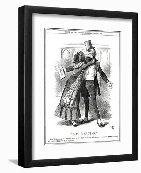 We Gladstone, Micawber-John Tenniel-Framed Art Print