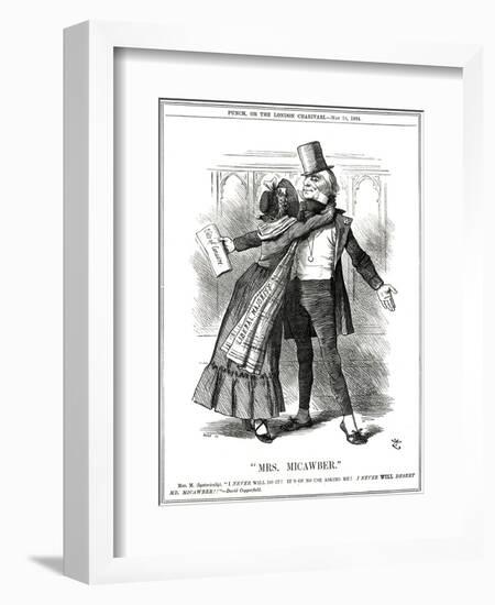 We Gladstone, Micawber-John Tenniel-Framed Art Print