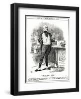 We Gladstone, Question Ti-John Tenniel-Framed Art Print