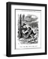 We Gladstone, Singing-John Tenniel-Framed Art Print