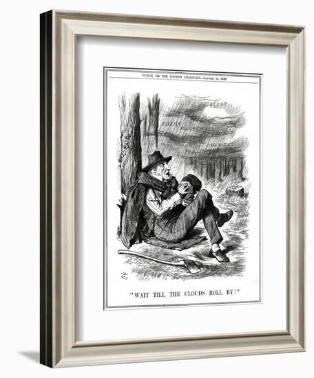 We Gladstone, Singing-John Tenniel-Framed Art Print