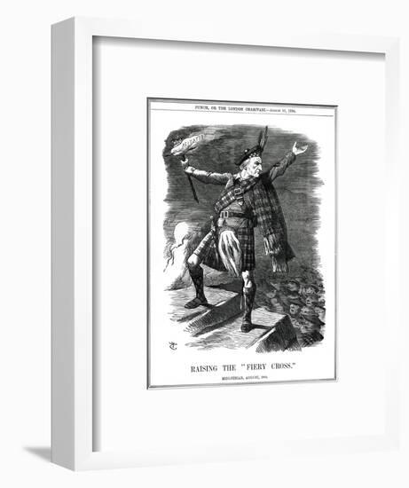 We Gladstone, Tartan-John Tenniel-Framed Art Print