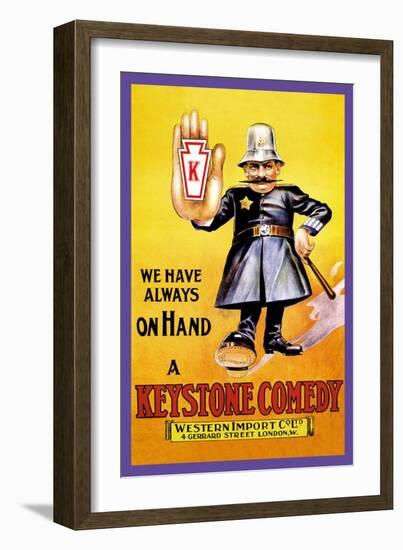 We Have Always on Hand a Keystone Comedy: Western Import Company-null-Framed Art Print