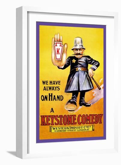 We Have Always on Hand a Keystone Comedy: Western Import Company-null-Framed Art Print