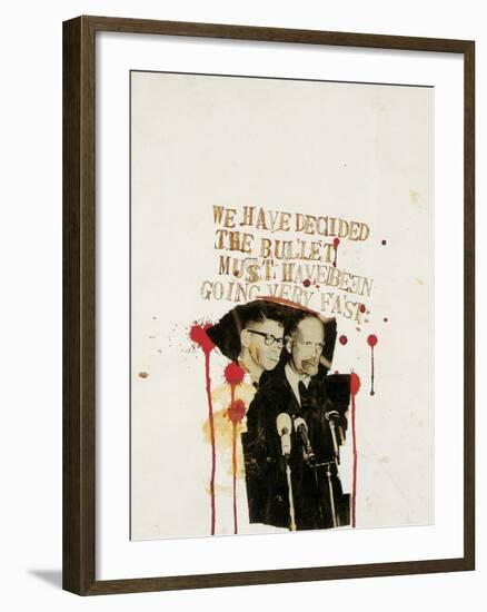 We Have Decided the Bullet Must Have Been Going Very Fast-Jean-Michel Basquiat-Framed Giclee Print