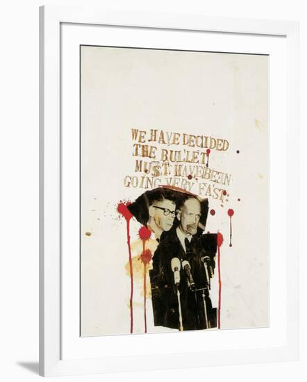 We Have Decided the Bullet Must Have Been Going Very Fast-Jean-Michel Basquiat-Framed Giclee Print