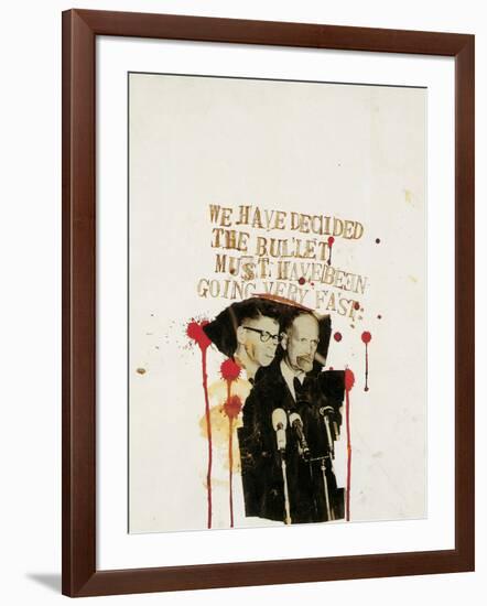 We Have Decided the Bullet Must Have Been Going Very Fast-Jean-Michel Basquiat-Framed Giclee Print