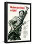 We Have Just Begun to Fight WWII War Propaganda Art Print Poster-null-Framed Poster