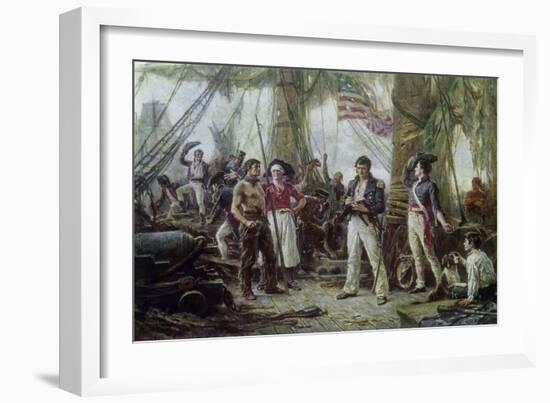 We Have Met the Enemy and They Are Ours, 1813-Jean Leon Gerome Ferris-Framed Giclee Print