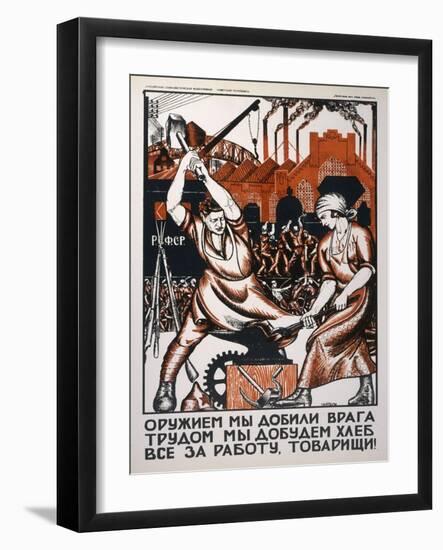 We Have Smashed the Enemy by Force of Arms!-Nikolai Kogout-Framed Art Print