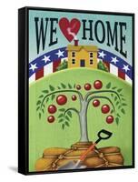 We Heart Home-Margaret Wilson-Framed Stretched Canvas