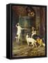 We Just Want to Play (Oil on Canvas)-Arthur Wardle-Framed Stretched Canvas