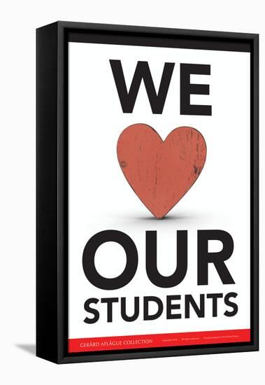 We Love Our Students-Gerard Aflague Collection-Framed Stretched Canvas