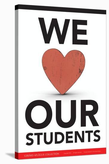 We Love Our Students-Gerard Aflague Collection-Stretched Canvas