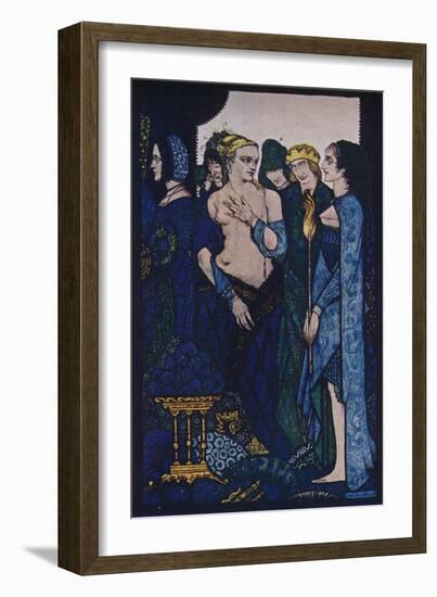 'We Named Lucrezia Crivelli and Titian's Lady', c1910-Harry Clarke-Framed Giclee Print