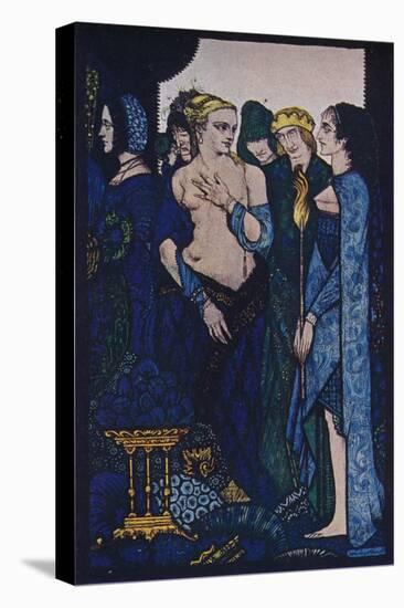 'We Named Lucrezia Crivelli and Titian's Lady', c1910-Harry Clarke-Stretched Canvas