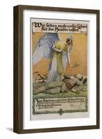 We Ought to Lay down Our Lives for Our Brothers, German WWI Poster-David Pollack-Framed Giclee Print