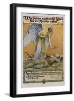 We Ought to Lay down Our Lives for Our Brothers, German WWI Poster-David Pollack-Framed Giclee Print