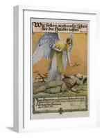 We Ought to Lay down Our Lives for Our Brothers, German WWI Poster-David Pollack-Framed Giclee Print