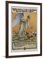 We Ought to Lay down Our Lives for Our Brothers, German WWI Poster-David Pollack-Framed Giclee Print