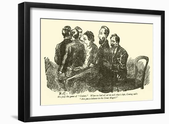 We Play the Game of "Cutlets"-Weedon Grossmith-Framed Giclee Print