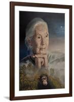 We’Re All Connected (The Wisdom of Jane Goodall) (Painting)-Kevin Parrish-Framed Giclee Print