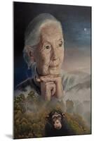 We’Re All Connected (The Wisdom of Jane Goodall) (Painting)-Kevin Parrish-Mounted Giclee Print