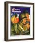 "We're All Important Now," Country Gentleman Cover, January 1, 1943-Andrew Loomis-Framed Giclee Print