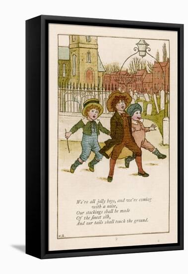 We're All Jolly Boys-Kate Greenaway-Framed Stretched Canvas