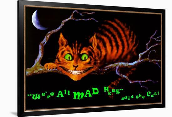 We're All Mad Here-null-Framed Blacklight Poster