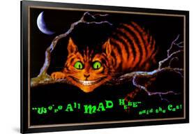 We're All Mad Here-null-Framed Blacklight Poster