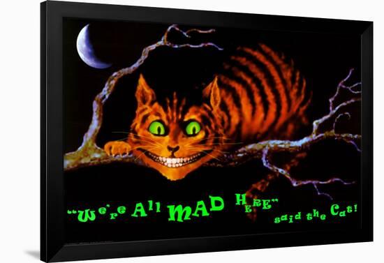 We're All Mad Here-null-Framed Blacklight Poster