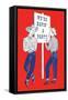 We're Havin' a Party, Two Cowboys-null-Framed Stretched Canvas