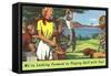 We're Looking Forward to Playing Golf with You-null-Framed Stretched Canvas