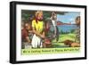 We're Looking Forward to Playing Golf with You-null-Framed Art Print